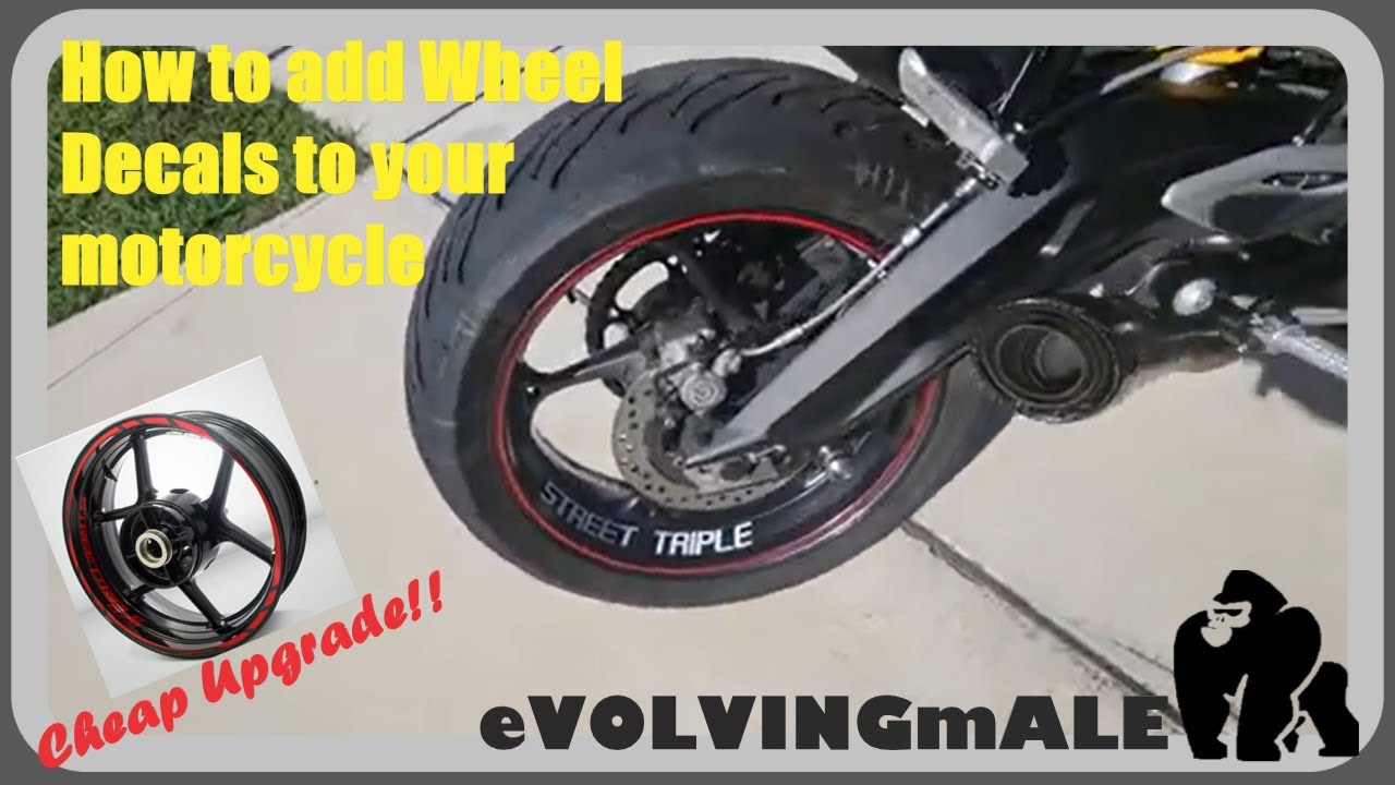 Stikers application tutorial for motorcycle rims - Vulturbike