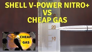Shell VPower NiTRO+ vs Cheap Gasoline. Is it better?  Let's find out!