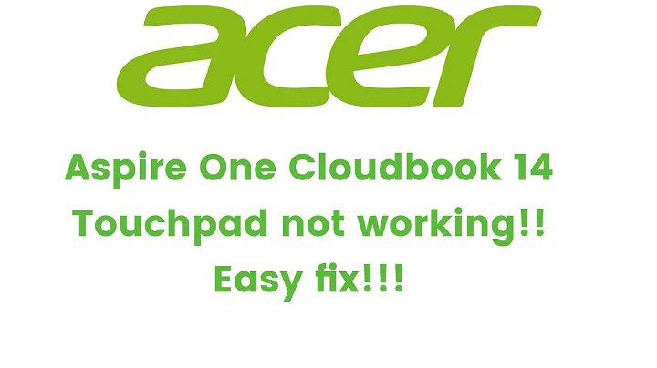 Acer aspire Cloudbook 14 touch pad not working??Easy Fix!!
