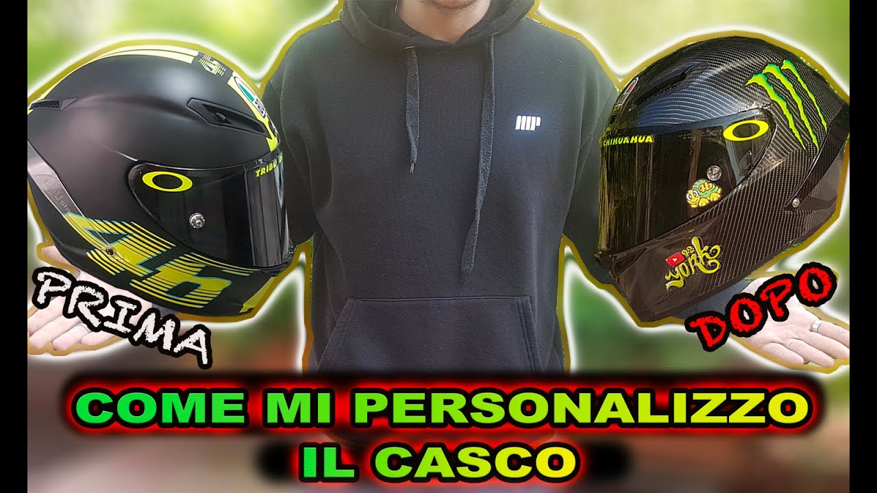COME MI PERSONALIZZO IL CASCO/ tutorial wrapping fai da te PRIMA PARTE -  YouTube