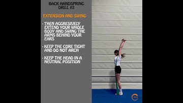 Back handspring drill #2 - tumbling