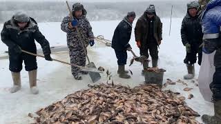 Yakut traditional fishing "Munkha" Republic of Sakha Yakutia / Якутская традиционная рыбалка «Мунха»