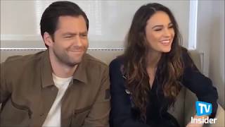 Richard Rankin and Sophie Skelton @ funny and adorable moments in interviews