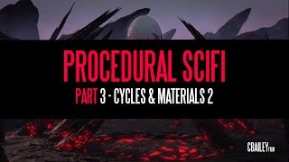 Procedural Sci-Fi Landscape - Blender 2.8 - Part 3: Cycles & Materials 2