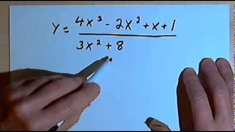 Horizontal Asymptotes of Rational Functions, more examples 143-4.2.4.b