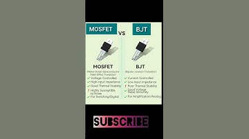 Different between MOSFET and BJT BJT vs MOSFET/ Difference MOSFET BJT/ what is BJT/ What is MOSFET