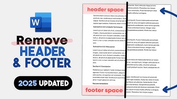 How to Remove Header and Footer in Word - 2025 (Microsoft Word/ Ms Word)