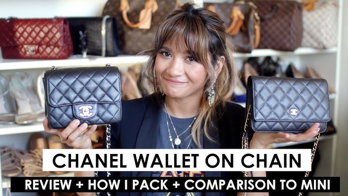 CHANEL WALLET ON CHAIN COMPARISON ♡ Classic VS Trendy CC + 10