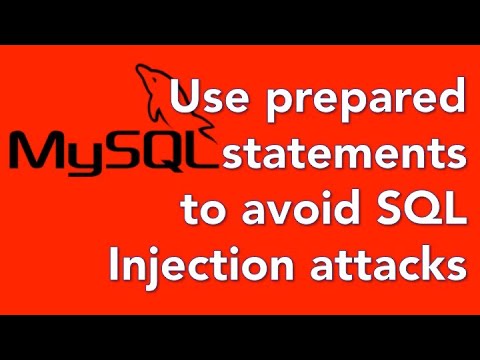 13 Improve login security using prepared SQL statements