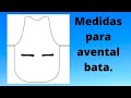 medidas para avental bata