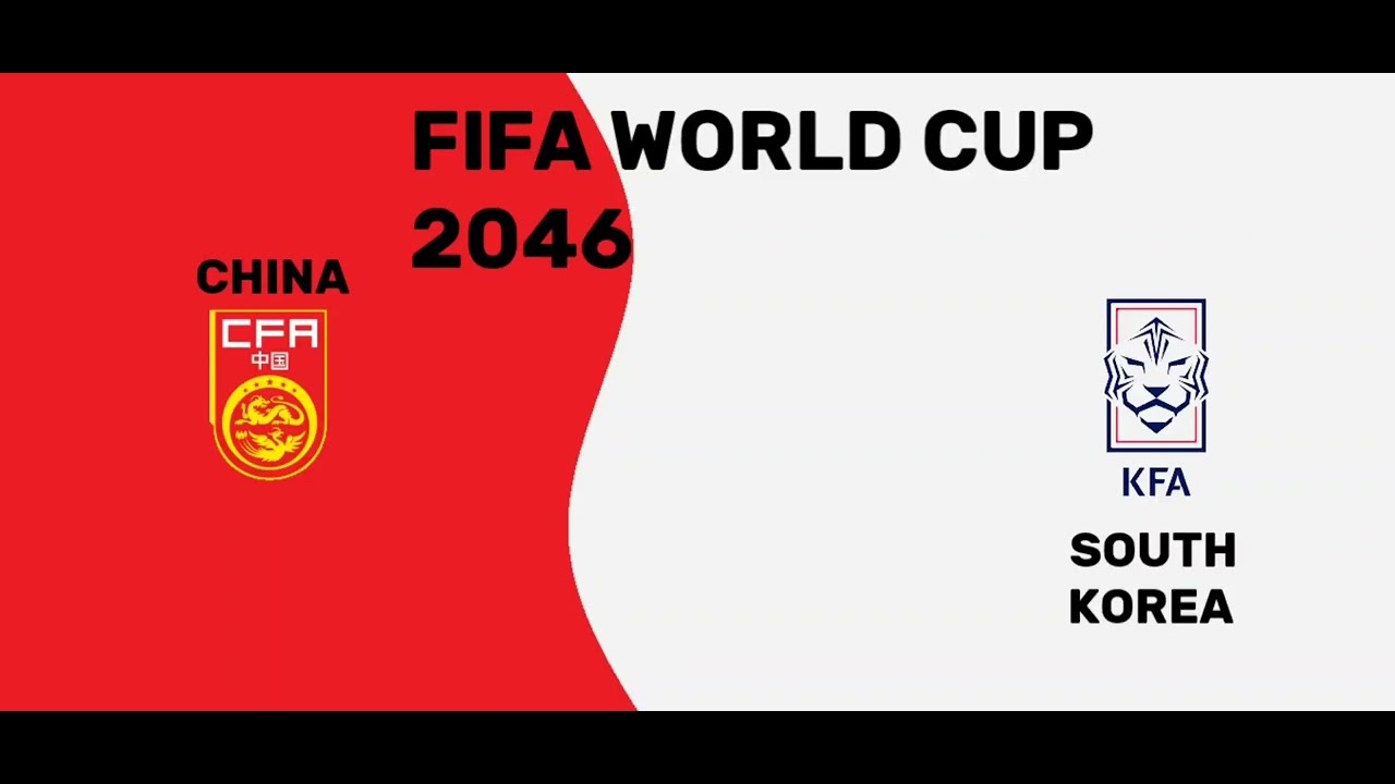 FIFA WORLD CUP 2046China,South Korea YouTube