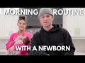 Morning routine with a newborn