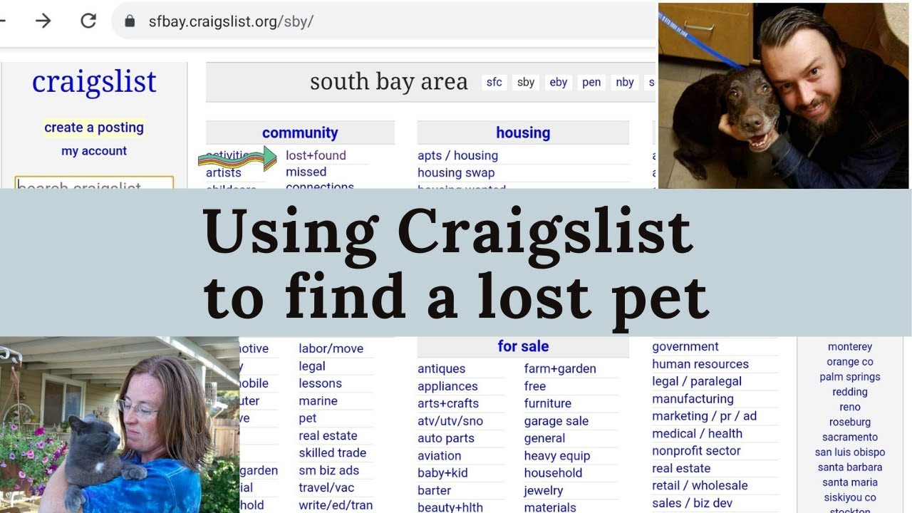 Using Craigslist to find a lost pet YouTube