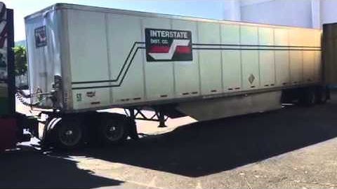 Backing his truck to the loading dock