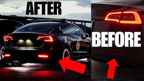 Tesla Model 3 Rear Bumper: Upgrade Your Look with Sequential LED Turn Signals & Brake Lights!