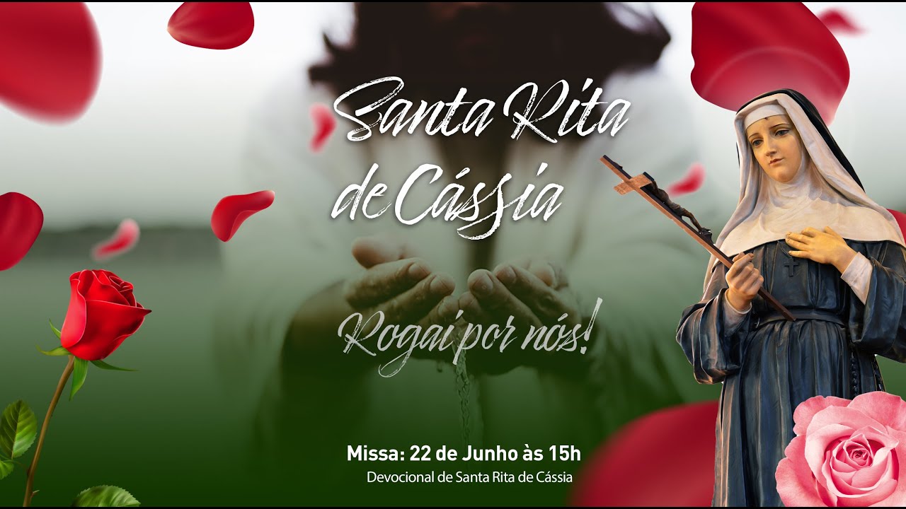 Missa | Devocional de Santa Rita de Cássia - 15h - YouTube