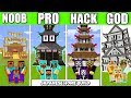 Minecraft Battle : JAPANESE HOME CHALLENGE - NOOB vs PRO vs HACKER vs GOD Minecraft Animation