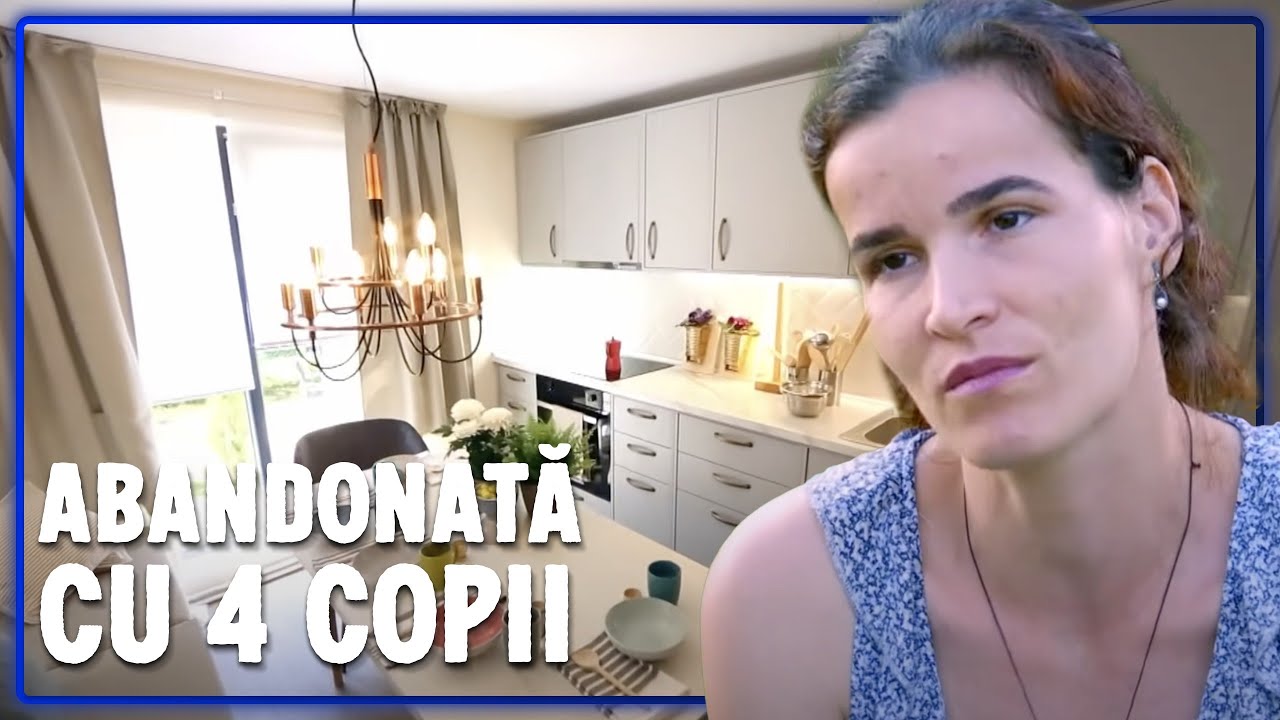 Mama singură cu patru fete într-o casă la roșu