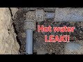 Hot water leak  its been going on for years unoticed