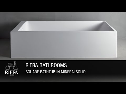 rifra-bathrooms---square-bathtub-in-mineral-solid