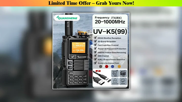 First Look Quansheng UV-K6 Upgrade UV-K5 (99) Interphone 5W Air Band Radio Tyep C Charging UHF VHF•