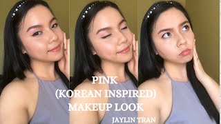 Pink (Korean Inspired) Makeup Look ♡ Jaylin Tran screenshot 5