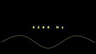 ⒽⓏ6288 HZ FREQUENCY PURE TONE 1 HOUR  NO Music, For Meditation, Testing. Black Screen