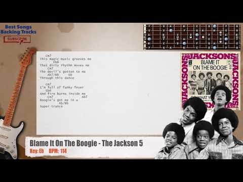 blame-it-on-the-boogie---the-jackson-5-guitar-backing-track-with-chords-and-lyrics