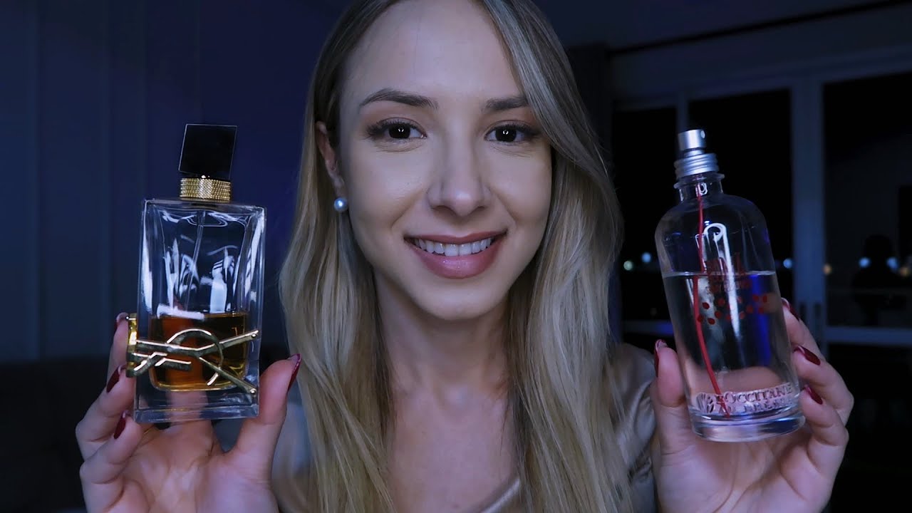 ASMR PARA DORMIR ✨ Roleplay perfumaria (spraying, líquidos, tapping..)