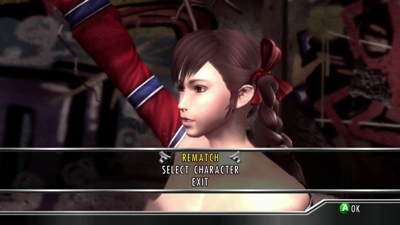 Rumble Roses XX street fights: Aigle vs Makoto (7 matches)