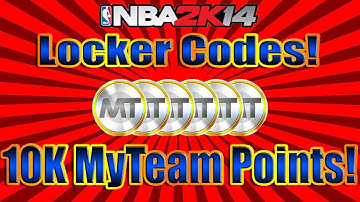 NBA 2K14 Locker Codes - 10K MYTEAM POINTS!