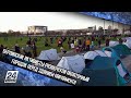 Берлинские активисты развернули палаточный городок перед зданием Парламента