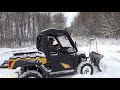 12-17-2020 Plowing Snow With The Cub Challenger 750 and Denali Snow Plow