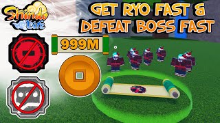 Finally, Newest Best Method for Grinding RYO & Defeating Boss Missions ...Shindo Life Update Roblox