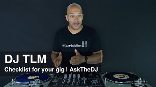 Checklist for your gig - AskTheDJ Episode 5