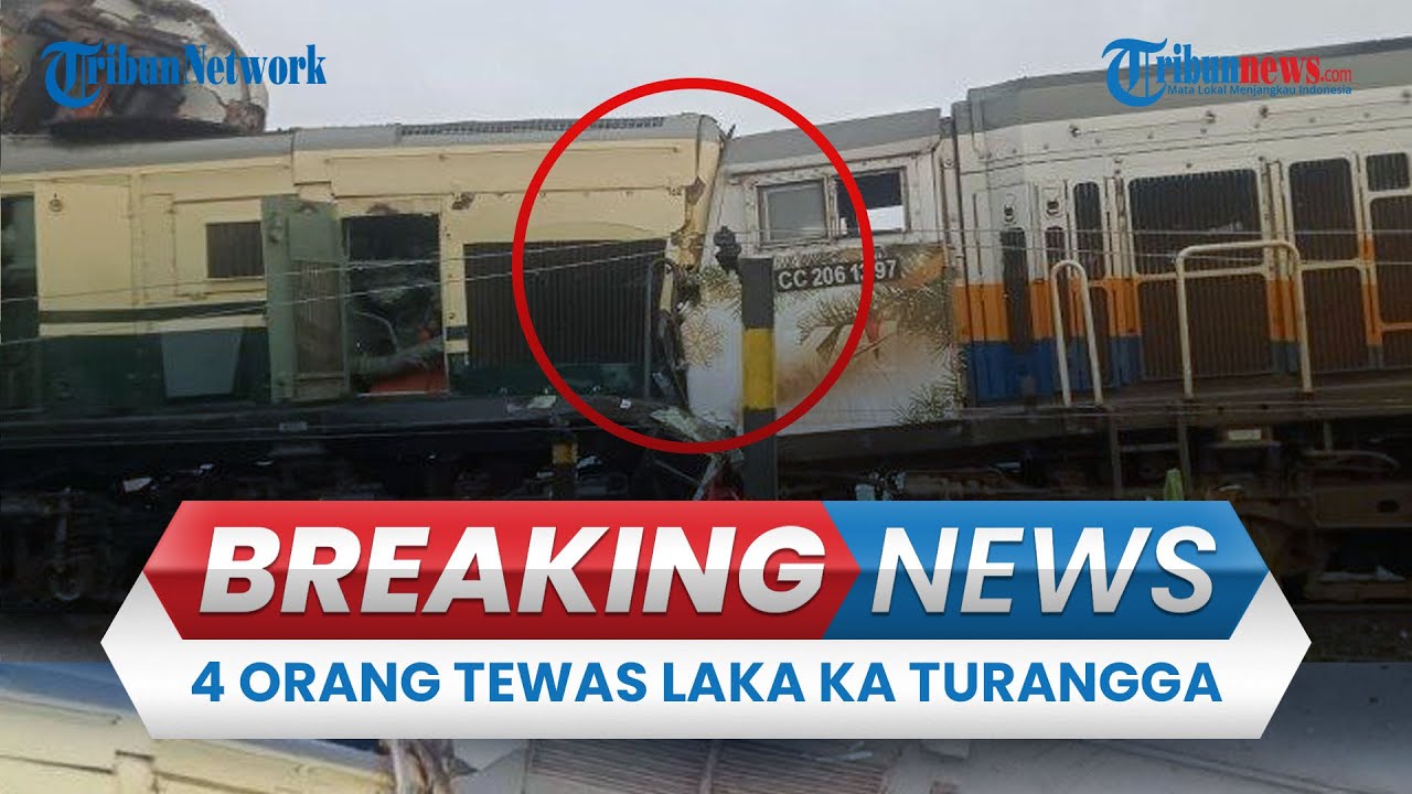 🔴BREAKING NEWS: 4 Tewas dalam Laka KA Turangga & KA Lokal Bandung Raya, 2 Korban Masih Terjepit