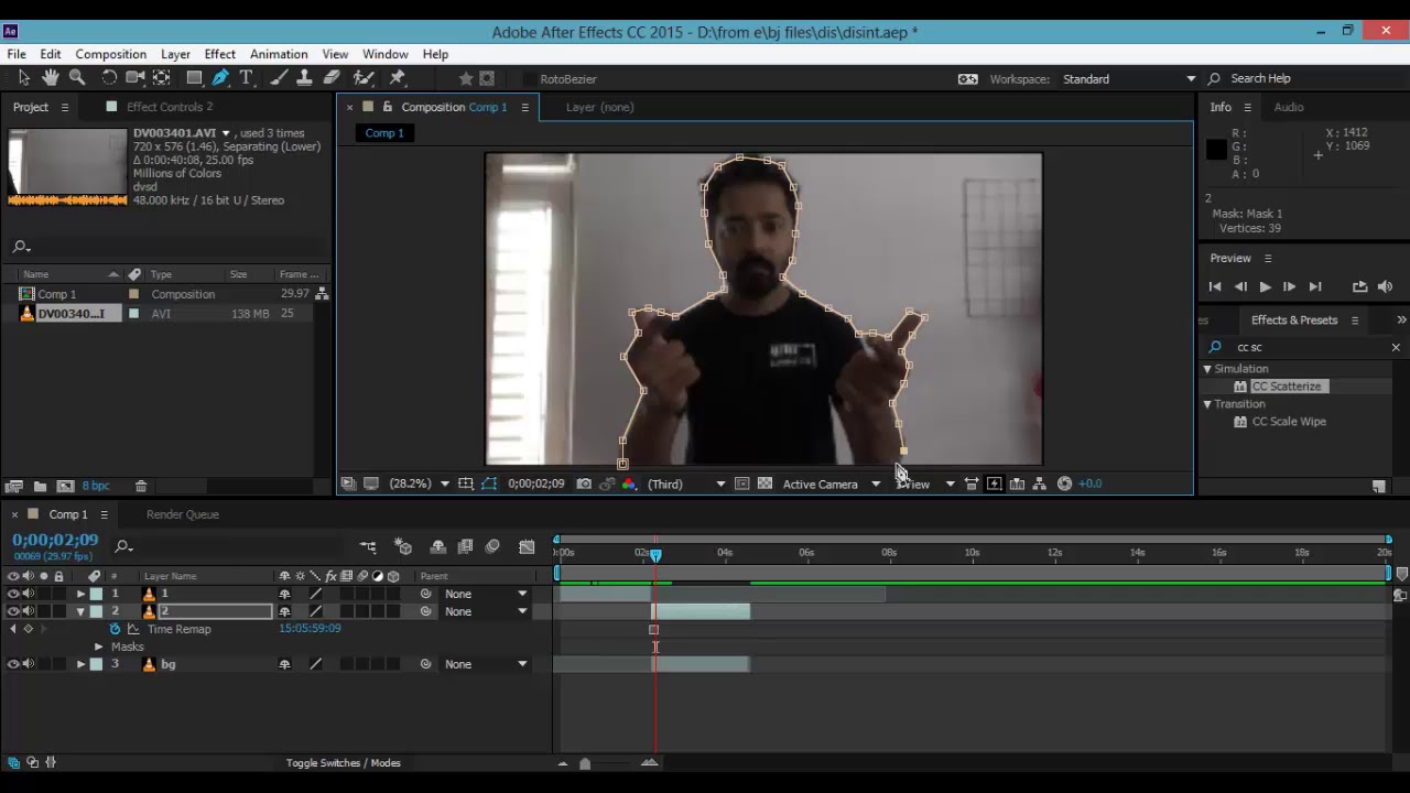 [In Nepali] After Effect : Disintegration Effect Tutorial - YouTube