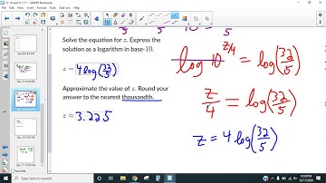 Solving Exponential Equations (base 10 and e)