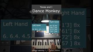 Dance Monkey  by Tones and I | Piano Tutorial Easy #shorts