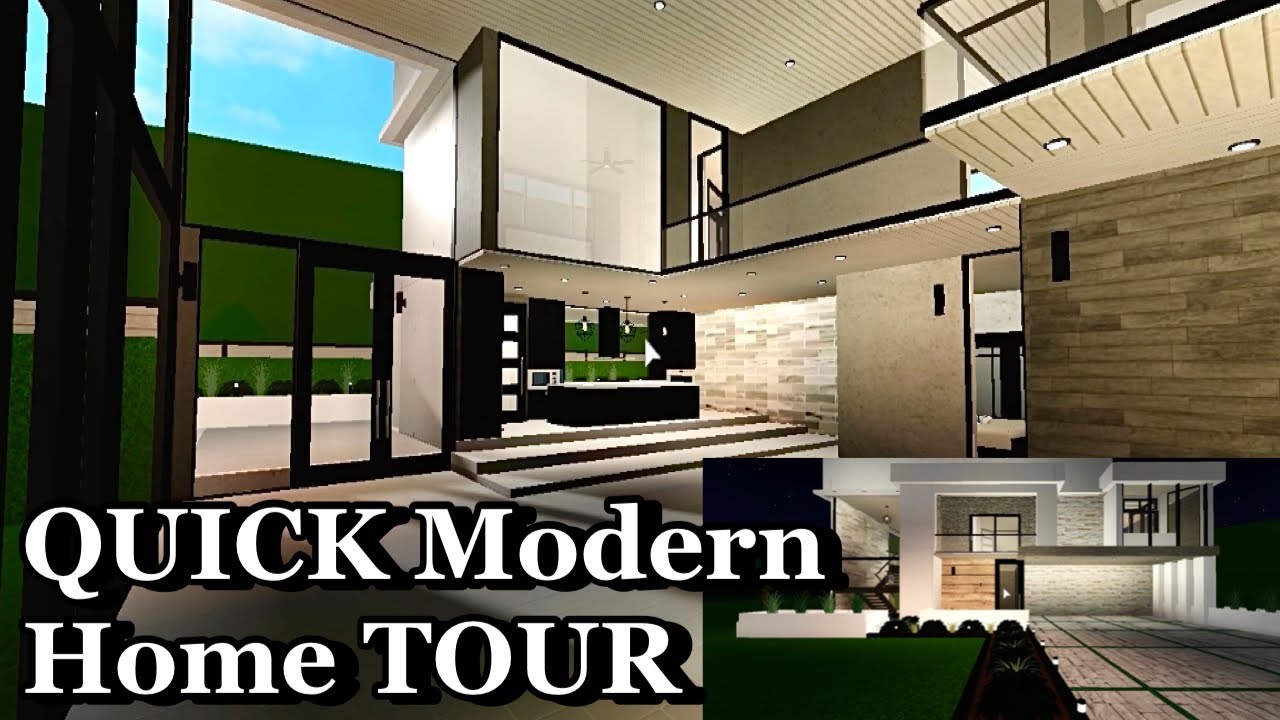 BLOXBURG - MODERN FAMILY HOME TOUR | ROBLOX - YouTube