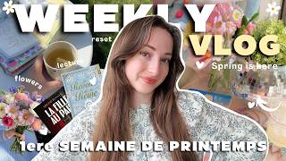 WEEKLY VLOG DE PRINTEMPS 🌸 : lecture, recette, ménage, ongle, puzzle