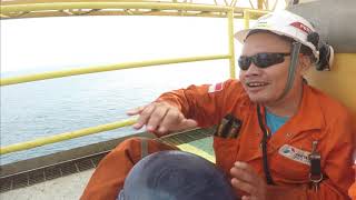 Lebaran  di laut Idul Fitri Pertamina Hulu Energi ONWJ Foxtrot FS 2019