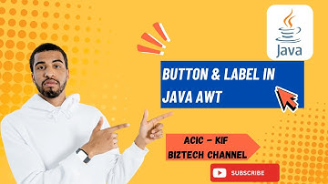 #9 Java AWT Button and Label | GUI Components Made Easy