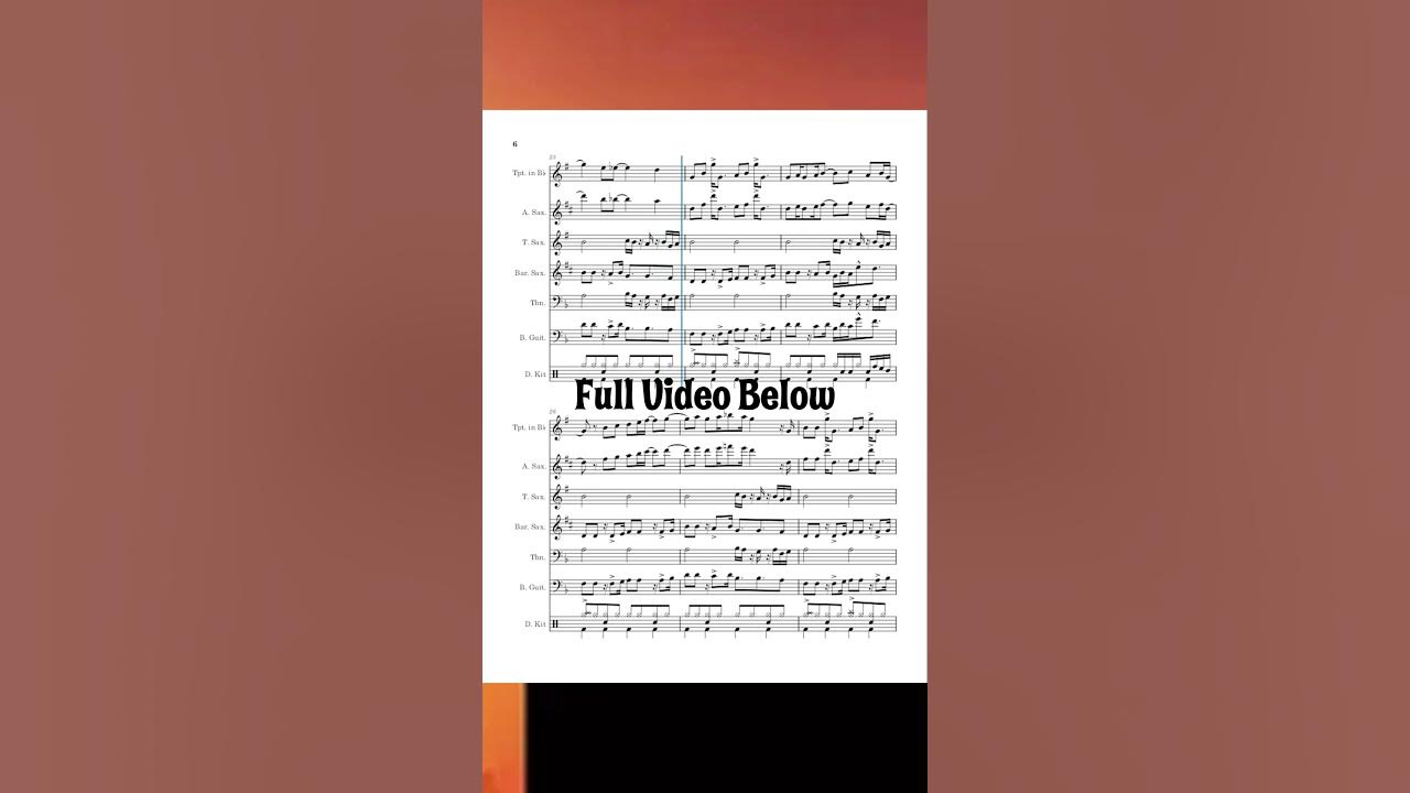 Rewind, Replay(Jazz Band Arrangement) #music #objectshow #jazz #objectshowcommunity #sheetmusic