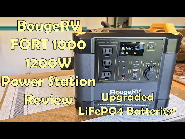 Upgraded BougeRV FORT 1000 1200W LiFePO4 Power Station Review 