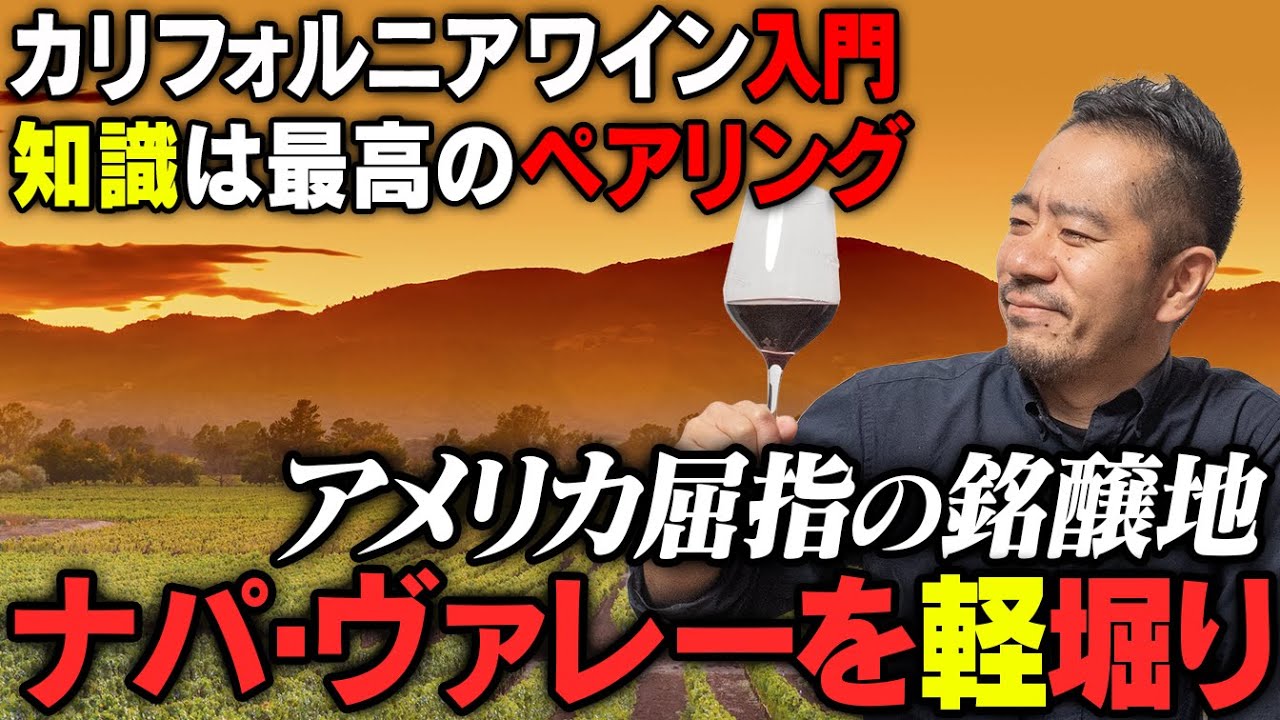 カリフォルニアワイン｜ナパ・ヴァレー攻略｜これさえ知っておけばもう怖くない！
