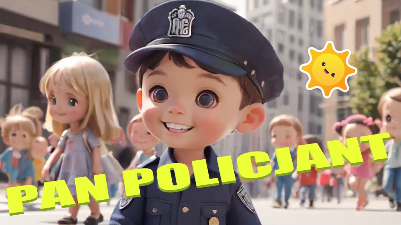 Pan Policjant – Wesoła Piosenka dla Dzieci 🚓🎶 PIOSENKA DLA DZIECI O