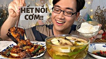 Vét Sạch Nồi Cơm Với Món Cá Dứa Kho Tiêu Với Thịt Ba Rọi Kèm Tô Canh Chua Cá Dứa Đậm Chất Miền Quê