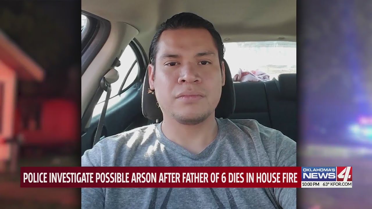 Father of six dies after being pulled out of his burning home - YouTube
