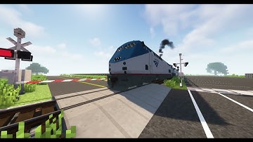 Immersive Railroading - Amtrak Superliner Train Flies By With a GE P42DC Leading!